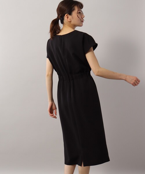 SOUP（スープ）の「◆ストレッチ素材/すっきりキレイ見えウエストタックワンピース（ワンピース・レディース・ライトグレー/ブラック/ネイビー・11/09/15 /13）」の21枚目の写真