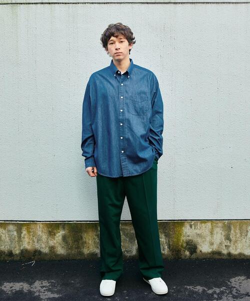 green label relaxing(グリーンレーベルリラクシング)の「【WEB限定】<GLR or(ジーエルアール オア)>イージー スラックス パンツ(その他パンツ・メンズ・グレー/ブラック/ダークグリーン・M/S/L)」の17枚目の写真