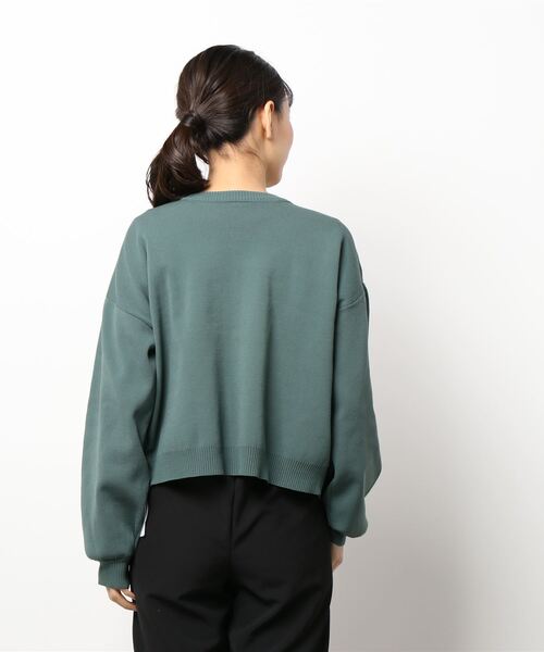 REAL CUBE（リアルキューブ）の「前後2wayカラーニットカーディガン（カーディガン/ボレロ・レディース・パープル/グリーン/ブラウン・M）」の5枚目の写真