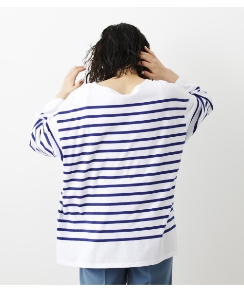 RODEO CROWNS WIDE BOWL（ロデオクラウンズワイドボウル）の「バスクボーダーL/S Tシャツ（Tシャツ/カットソー・レディース・オレンジ系その他/ブルー系その他/グリーン系その他/ピンク系その他・FREE）」の16枚目の写真