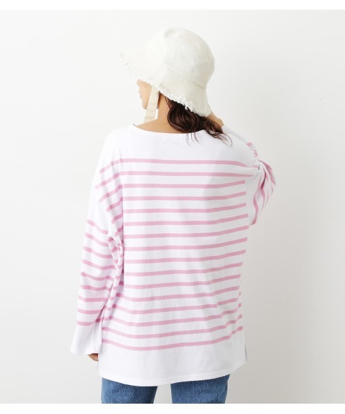 RODEO CROWNS WIDE BOWL（ロデオクラウンズワイドボウル）の「バスクボーダーL/S Tシャツ（Tシャツ/カットソー・レディース・オレンジ系その他/ブルー系その他/グリーン系その他/ピンク系その他・FREE）」の8枚目の写真