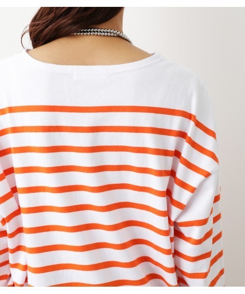 RODEO CROWNS WIDE BOWL（ロデオクラウンズワイドボウル）の「バスクボーダーL/S Tシャツ（Tシャツ/カットソー・レディース・オレンジ系その他/ブルー系その他/グリーン系その他/ピンク系その他・FREE）」の11枚目の写真