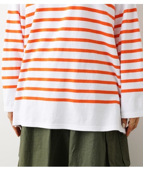 RODEO CROWNS WIDE BOWL（ロデオクラウンズワイドボウル）の「バスクボーダーL/S Tシャツ（Tシャツ/カットソー・レディース・オレンジ系その他/ブルー系その他/グリーン系その他/ピンク系その他・FREE）」の15枚目の写真