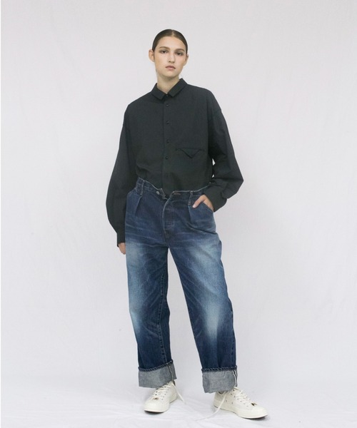 VOAAOV(ヴォアーブ)の「【VOAAOV】 red tab denim pants / used(デニムパンツ・メンズ・ブルー・2/1)」の3枚目の写真