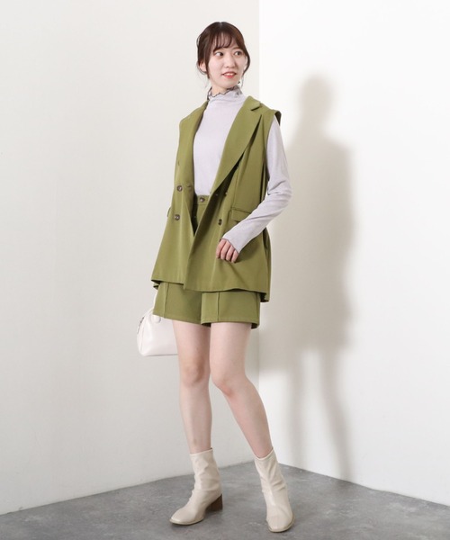 archives（アルシーヴ）の「センターシームショートパンツ（その他パンツ・レディース・ブラック/グレー/アイボリー/グリーン系その他・MEDIUM）」の11枚目の写真