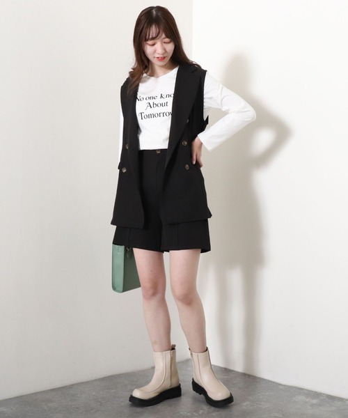 archives（アルシーヴ）の「センターシームショートパンツ（その他パンツ・レディース・ブラック/グレー/アイボリー/グリーン系その他・MEDIUM）」の19枚目の写真