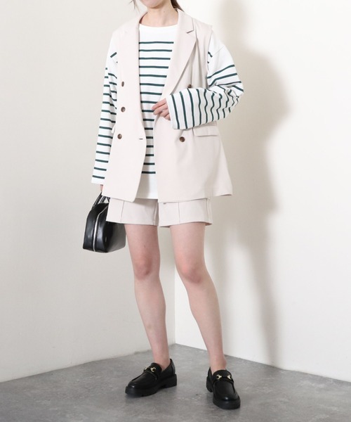 archives（アルシーヴ）の「センターシームショートパンツ（その他パンツ・レディース・ブラック/グレー/アイボリー/グリーン系その他・MEDIUM）」の7枚目の写真