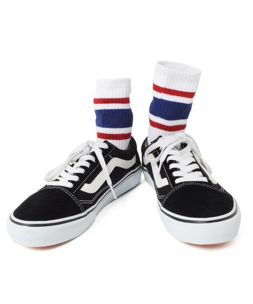 GLAZOS(グラソス)の「クルー丈ラインソックス3足セット(ソックス/靴下・キッズ・マルチ・24cm/17cm/21cm)」の9枚目の写真