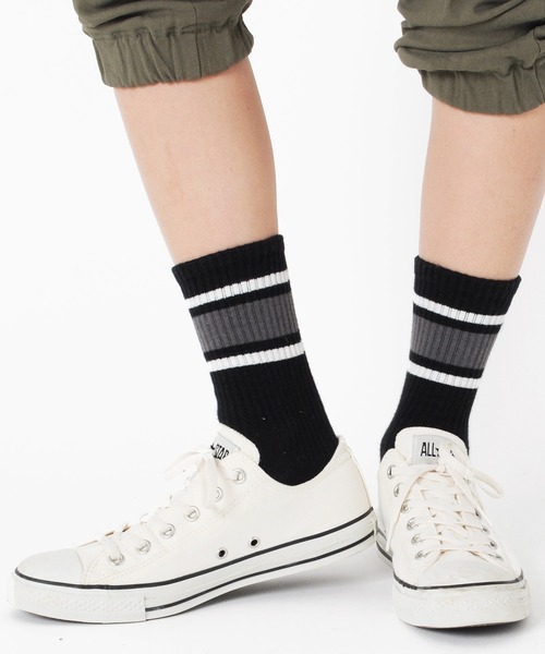 GLAZOS(グラソス)の「クルー丈ラインソックス3足セット(ソックス/靴下・キッズ・マルチ・24cm/17cm/21cm)」の4枚目の写真