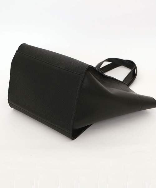 COOCO（クーコ）の「フェイクレザー２ＷＡＹトートバッグ（トートバッグ・レディース・ブラック/オフホワイト/サックスブルー/マスタード/グレー系その他・9）」の7枚目の写真