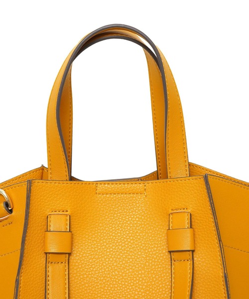 COOCO（クーコ）の「フェイクレザー２ＷＡＹトートバッグ（トートバッグ・レディース・ブラック/オフホワイト/サックスブルー/マスタード/グレー系その他・9）」の10枚目の写真