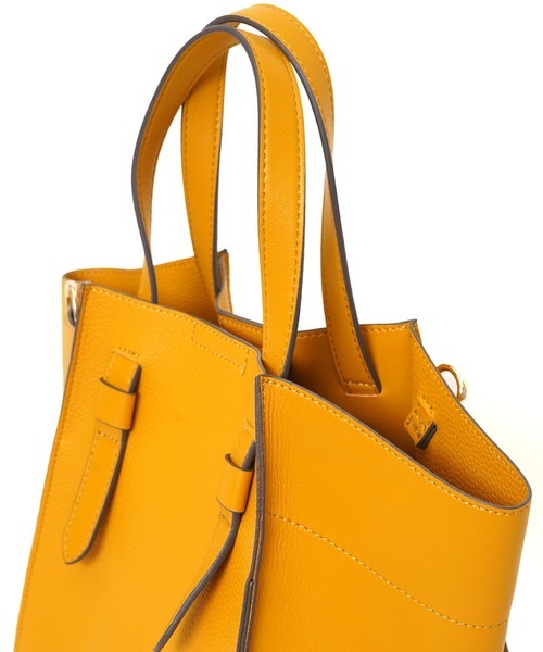 COOCO（クーコ）の「フェイクレザー２ＷＡＹトートバッグ（トートバッグ・レディース・ブラック/オフホワイト/サックスブルー/マスタード/グレー系その他・9）」の22枚目の写真