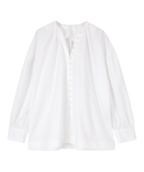 titivate(ティティベイト)の「デザイン釦ギャザーボリュームブラウス(シャツ/ブラウス・レディース・オフホワイト/イエロー/ブルー/グリーン・S/M)」の13枚目の写真