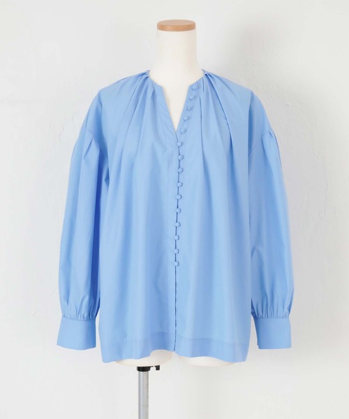 titivate(ティティベイト)の「デザイン釦ギャザーボリュームブラウス(シャツ/ブラウス・レディース・オフホワイト/イエロー/ブルー/グリーン・S/M)」の19枚目の写真