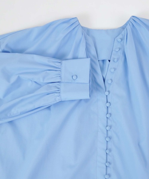 titivate(ティティベイト)の「デザイン釦ギャザーボリュームブラウス(シャツ/ブラウス・レディース・オフホワイト/イエロー/ブルー/グリーン・S/M)」の9枚目の写真