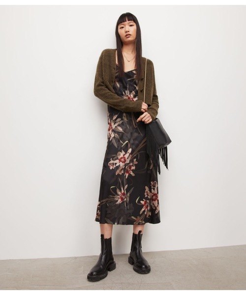 ALLSAINTS（オールセインツ）の「BRYONY KUROYURI DRESS | BRYONY クロユリ ドレス・ワンピース（ワンピース・レディース・ブラック・6/2/8/4/10）」の3枚目の写真