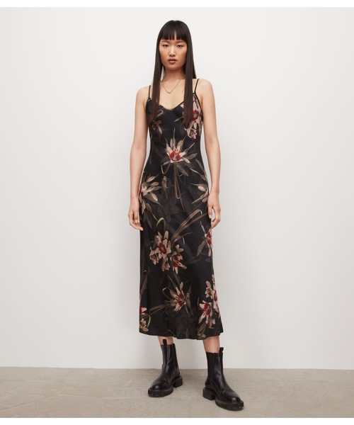 ALLSAINTS（オールセインツ）の「BRYONY KUROYURI DRESS | BRYONY クロユリ ドレス・ワンピース（ワンピース・レディース・ブラック・6/2/8/4/10）」の2枚目の写真