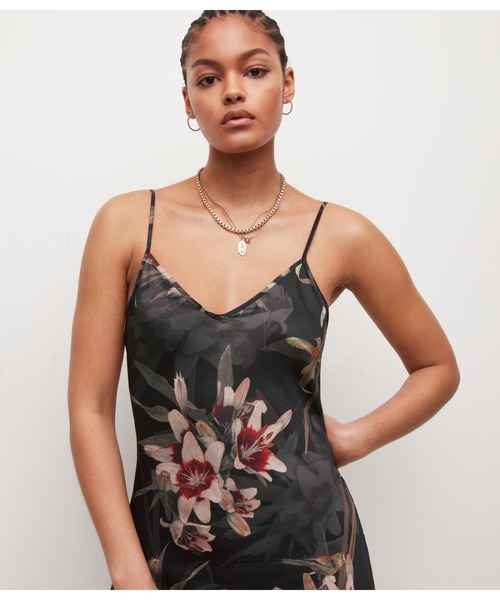 ALLSAINTS（オールセインツ）の「BRYONY KUROYURI DRESS | BRYONY クロユリ ドレス・ワンピース（ワンピース・レディース・ブラック・6/2/8/4/10）」の8枚目の写真