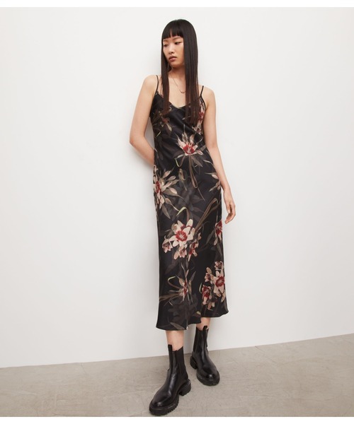 ワンピース ALLSAINTS FLEUR BURUBERU DRESS ALLSAINTS（オールセインツ）の「FLEUR BURUBERU DRESS | FLEUR