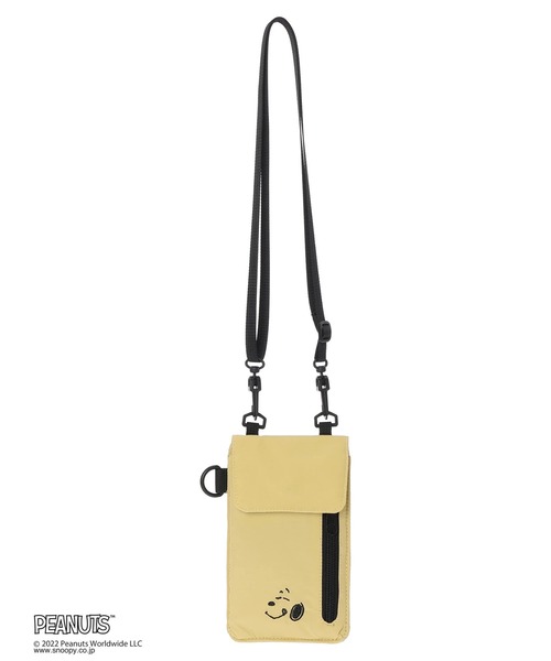 Green　Parks（グリーンパークス）の「■SNOOPY スマホショルダー＊（ショルダーバッグ・レディース・ブラック/イエロー・FREE）」の2枚目の写真