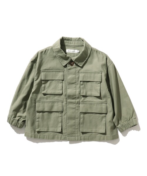THE SHOP TK （ザ ショップ ティーケー ）の「◆【110-150】ファティーグジャケット（ミリタリージャケット・キッズ・ブラック/カーキ・14/15 /12/13/11）」の3枚目の写真