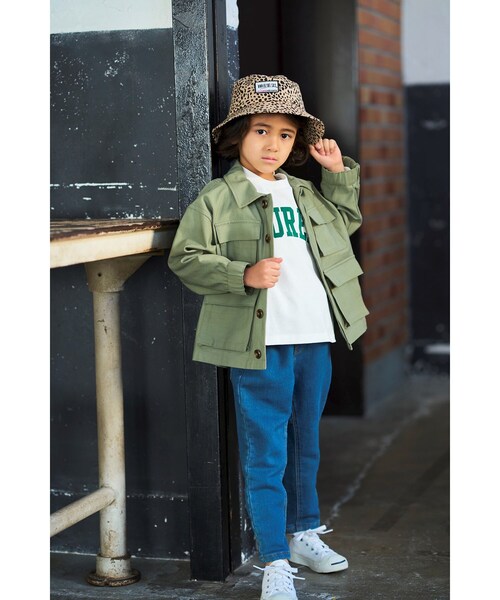 THE SHOP TK （ザ ショップ ティーケー ）の「◆【110-150】ファティーグジャケット（ミリタリージャケット・キッズ・ブラック/カーキ・14/15 /12/13/11）」の20枚目の写真