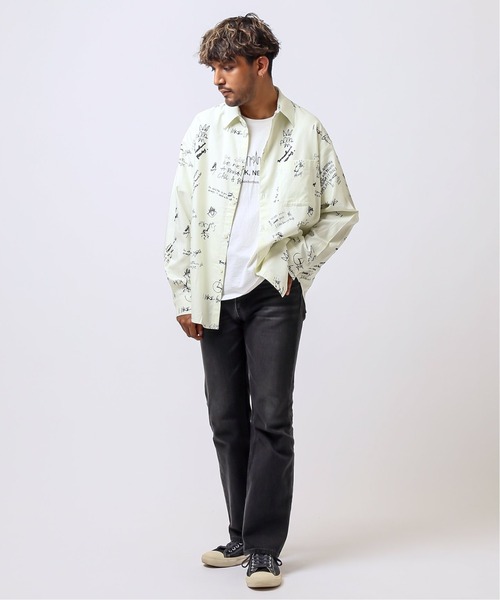 Manhattan Portage（マンハッタンポーテージ）の「【Manhattan Portage / マンハッタン ポーテージ】 LONG SLEEVE SHIRT（シャツ/ブラウス・メンズ・ホワイト/サックスブルー・MEDIUM/LARGE）」の3枚目の写真