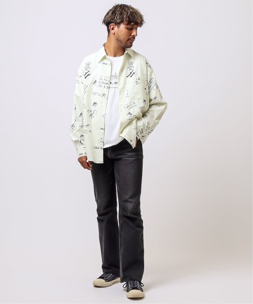 Manhattan Portage（マンハッタンポーテージ）の「【Manhattan Portage / マンハッタン ポーテージ】 LONG SLEEVE SHIRT（シャツ/ブラウス・メンズ・ホワイト/サックスブルー・MEDIUM/LARGE）」の4枚目の写真