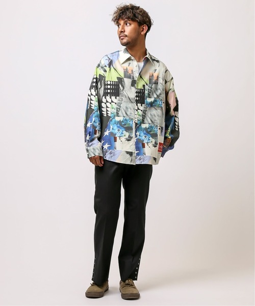 Manhattan Portage（マンハッタンポーテージ）の「【Manhattan Portage / マンハッタン ポーテージ】 LONG SLEEVE SHIRT（シャツ/ブラウス・メンズ・ホワイト/サックスブルー・MEDIUM/LARGE）」の5枚目の写真