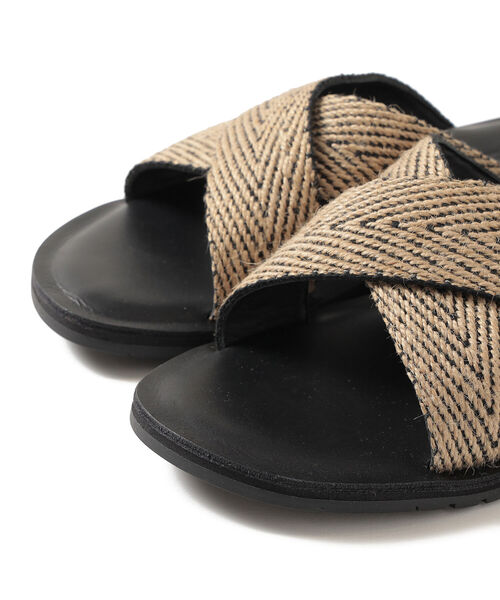 BEAMS LIGHTS(ビームスライツ)の「BEAMS LIGHTS / レザー サンダル(サンダル・メンズ・ベージュ/マルチ・M/S/L)」の4枚目の写真