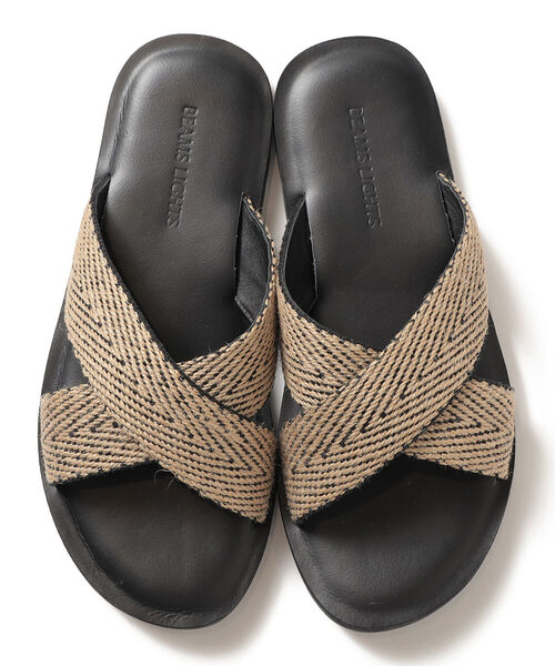 BEAMS LIGHTS(ビームスライツ)の「BEAMS LIGHTS / レザー サンダル(サンダル・メンズ・ベージュ/マルチ・M/S/L)」の9枚目の写真