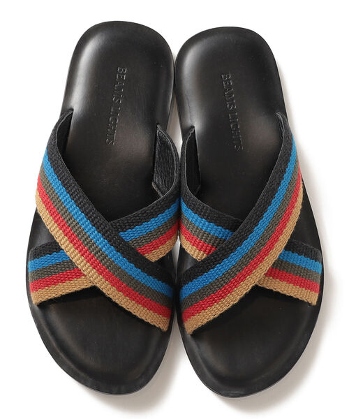 BEAMS LIGHTS(ビームスライツ)の「BEAMS LIGHTS / レザー サンダル(サンダル・メンズ・ベージュ/マルチ・M/S/L)」の7枚目の写真