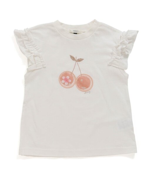 Seraph（セラフ）の「2WAYモチーフTシャツ（Tシャツ/カットソー・キッズ・オフホワイト/サックスブルー/ピンク・120/110/130/100/95/80/90/140）」の2枚目の写真