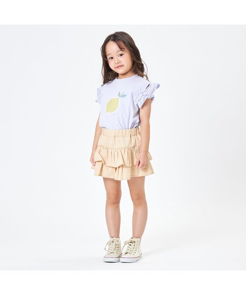 Seraph（セラフ）の「2WAYモチーフTシャツ（Tシャツ/カットソー・キッズ・オフホワイト/サックスブルー/ピンク・120/110/130/100/95/80/90/140）」の4枚目の写真