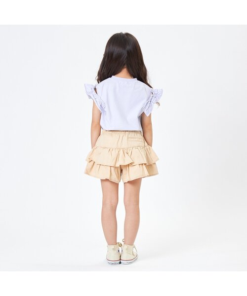 Seraph（セラフ）の「2WAYモチーフTシャツ（Tシャツ/カットソー・キッズ・オフホワイト/サックスブルー/ピンク・120/110/130/100/95/80/90/140）」の5枚目の写真