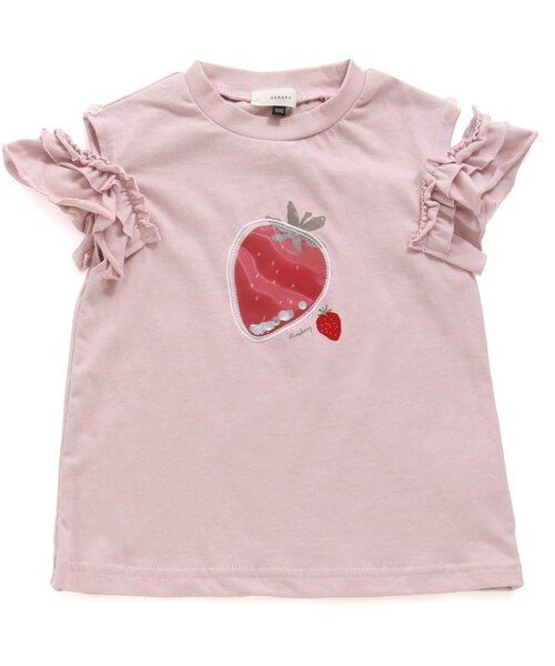 Seraph（セラフ）の「2WAYモチーフTシャツ（Tシャツ/カットソー・キッズ・オフホワイト/サックスブルー/ピンク・120/110/130/100/95/80/90/140）」の11枚目の写真