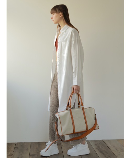 AMAIL(アマイル)の「【recommend】AM season bigbag(ボストンバッグ・レディース・ブラック/アイボリー・FREE)」の8枚目の写真