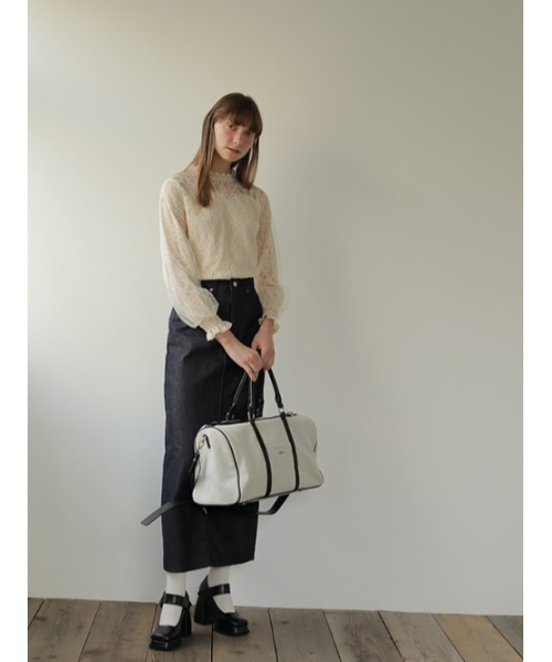 AMAIL(アマイル)の「【recommend】AM season bigbag(ボストンバッグ・レディース・ブラック/アイボリー・FREE)」の6枚目の写真