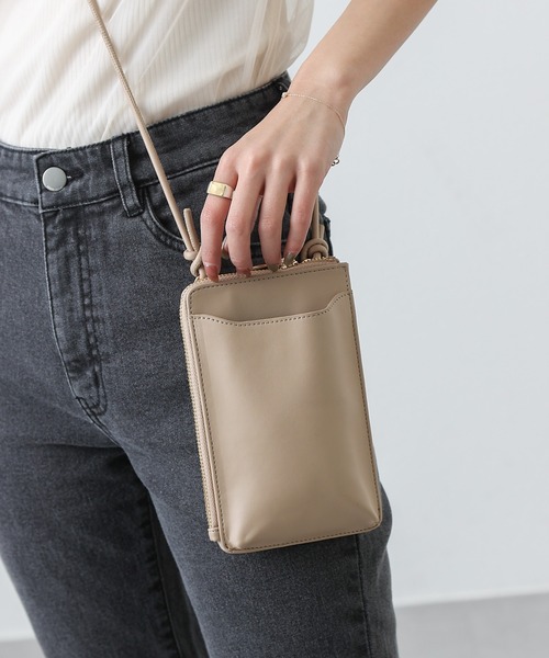 COLONY 2139（コロニートゥーワンスリーナイン）の「スマホお財布ミニショルダーバッグ（ショルダーバッグ・レディース・ブラック/ベージュ/グリーン/ライトグレー/ブラック系その他/シルバー/アイボリー/ブラウン/ブラック系その他2・FREE）」の8枚目の写真