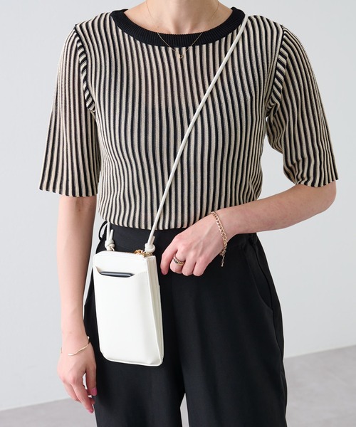 COLONY 2139（コロニートゥーワンスリーナイン）の「スマホお財布ミニショルダーバッグ（ショルダーバッグ・レディース・ブラック/ベージュ/グリーン/ライトグレー/ブラック系その他/シルバー/アイボリー/ブラウン/ブラック系その他2・FREE）」の12枚目の写真