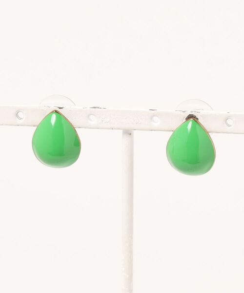 petitcro（プティクロ）の「petitcro　ドロップ　カラーピアス（ピアス（両耳用）・レディース・ホワイト/ピンク/ブルー/グリーン・ONE SIZE）」の3枚目の写真