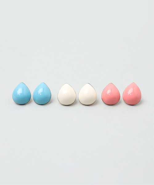 petitcro（プティクロ）の「petitcro　ドロップ　カラーピアス（ピアス（両耳用）・レディース・ホワイト/ピンク/ブルー/グリーン・ONE SIZE）」の10枚目の写真