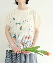 l'atelier du savon | surfing　girl  刺繍　キャミ(ニット/セーター)