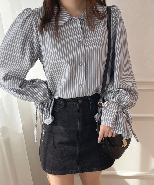 apres jour（アプレジュール）の「キャンディースリーブ襟付きブラウス【ZOZOTOWN限定アイテム】（シャツ/ブラウス・レディース・ブルー系その他/オフホワイト/ピンクベージュ・X-LARGE/フリー）」の13枚目の写真