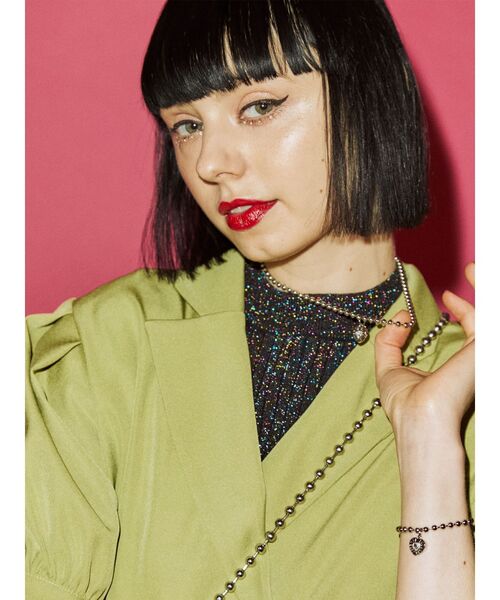 jouetie（ジュエティ）の「JOURNEY ハートボールチェーンネックレス（ネックレス・レディース・シルバー/ゴールド・FREE）」の12枚目の写真