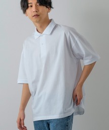 ラグジュアリーシルケット オーバーサイズ ビッグ ポロシャツ