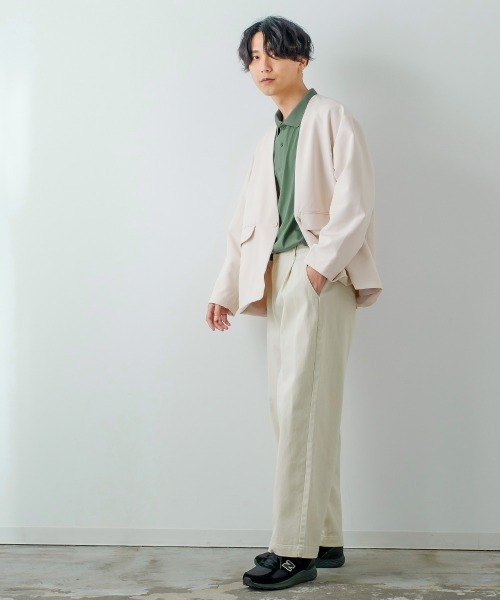 improves（インプローブス）の「ラグジュアリーシルケット オーバーサイズ ビッグ ポロシャツ（ポロシャツ・メンズ・ホワイト/グリーン/ブラック/ブルーグレー・MEDIUM/LARGE）」の21枚目の写真