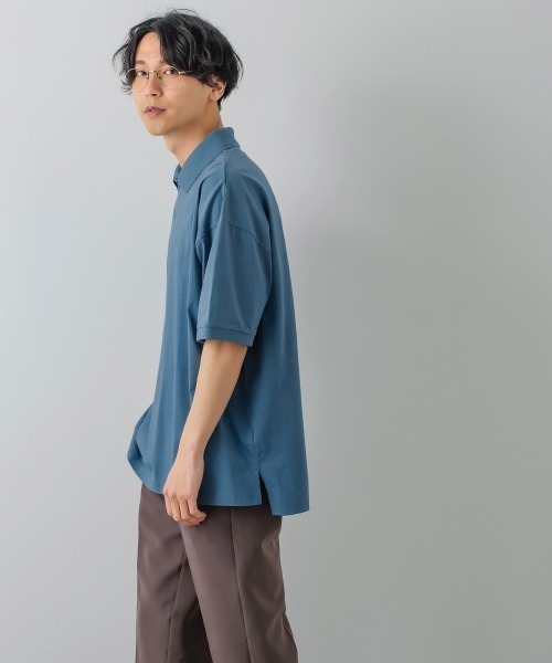 improves（インプローブス）の「ラグジュアリーシルケット オーバーサイズ ビッグ ポロシャツ（ポロシャツ・メンズ・ホワイト/グリーン/ブラック/ブルーグレー・MEDIUM/LARGE）」の13枚目の写真