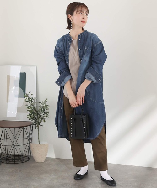 ElegChic(エレグシック)の「ヴィンテージ加工デニムワンピース(ワンピース・レディース・ネイビー/ブルー・M/4L/XL)」の10枚目の写真