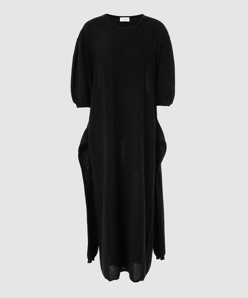 LEMAIRE(ルメール)の「WRAP DRESS(ワンピース・レディース・ブラック/ベージュ系その他・SMALL/X-SMALL)」の2枚目の写真